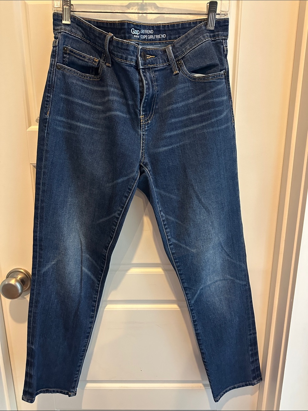 GAP Boyfriend Jeans - Dark Indigo Blue Wash
